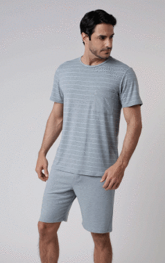 320690 PIJAMA MASC.LISTRADO - Sex Shop em Curitiba