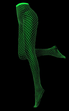 Y2145 MEIA ARRASTAO NEON U - Sex Shop em Curitiba