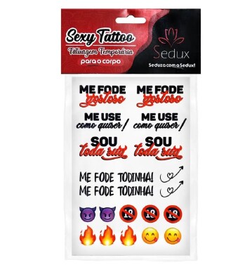 TAT02 SEXY TATTOO ME FODE GOSTOSO - Sex Shop em Curitiba