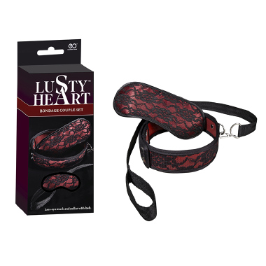 Nan186 LUSTY HEART BONDAGE COUPLE SET - Sex Shop em Curitiba