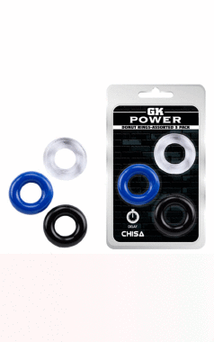 CR-046 KIT C/ 3 ANEIS PENIANOS 3,3X1,7X0,5 - Sex Shop em Curitiba