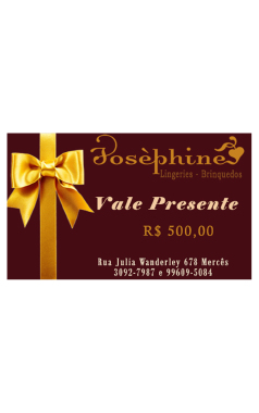 VALE-PRESENTE R$ 500,00 - Sex Shop em Curitiba