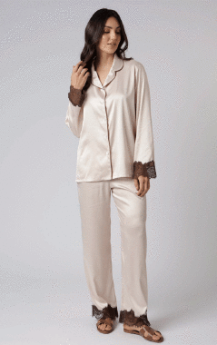 146580 PIJAMA AMERICANO CETIM - Sex Shop em Curitiba