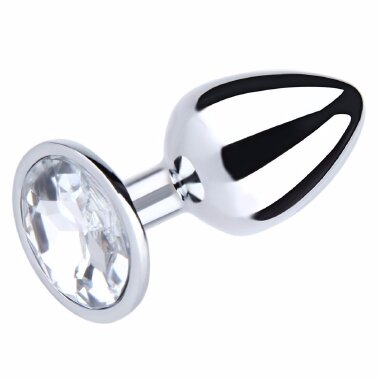 5845 PLUG INOX PEDRA 7,5CM (P) - Sex Shop em Curitiba