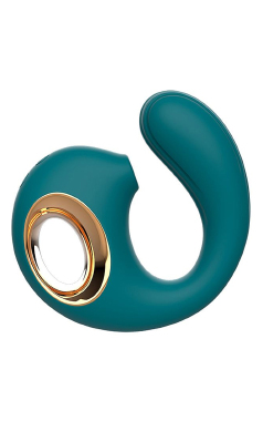 8247 Vibrador Ponto G e Clitoris c/Pulsacao Snail 2 verd - Sex Shop em Curitiba