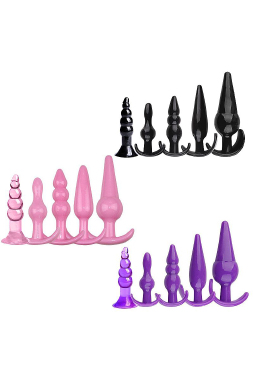 8392 Kit Plug anal c/5 - Sex Shop em Curitiba