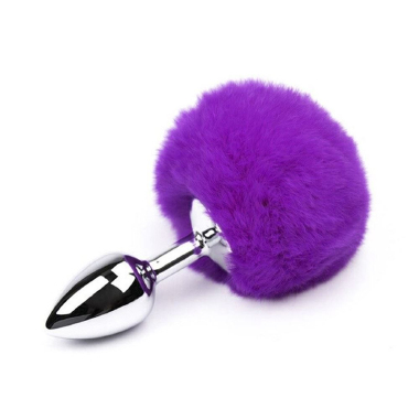 5501P PLUG INOX POMPOM 7,7CM - Sex Shop em Curitiba