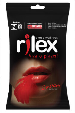 5457 PRESERVATIVO SENSITIVE RILEX C/3 - Sex Shop em Curitiba