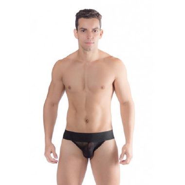 SD015P CUECA JOCKSTRAP TULE - PR (U) - Sex Shop em Curitiba