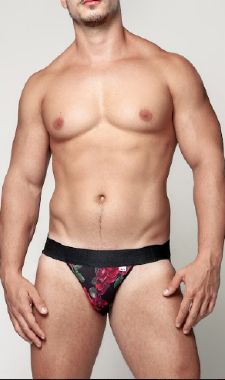 SD146 CUECA JOCKSTRAP FLORES rubi U - Sex Shop em Curitiba