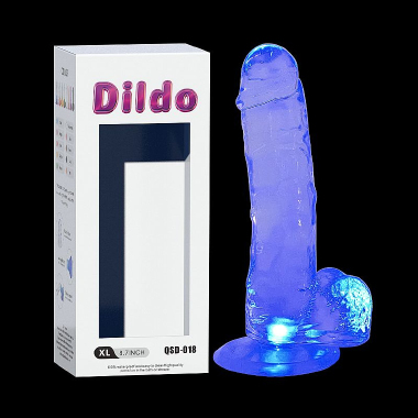 8233 DILDO REALISTICO C/LED COLORIDO 18,5 X 3,6 - SI - Sex Shop em Curitiba