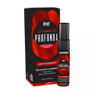 5099 GARGANTA PROFUNDA MORANGO 15ML - Sex Shop em Curitiba