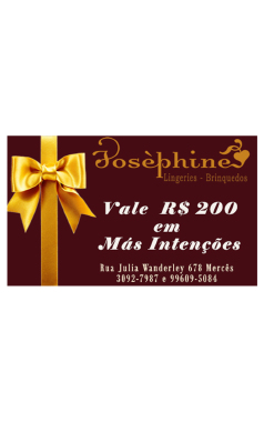 VALE PRESENTE R$ 200,00 - Sex Shop em Curitiba