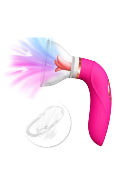 7884 Vibrador de Clitoris c/Lingua e Sucção - Sex Shop em Curitiba