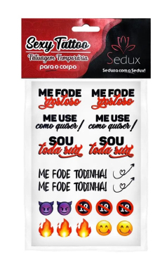 TAT02 SEXY TATTOO ME FODE GOSTOSO - Sex Shop em Curitiba