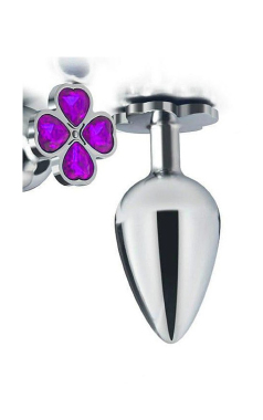 7044 Plug Anal Aco Trevo 7,5cm - Sex Shop em Curitiba