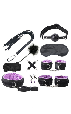 8117 KIT SADO BLACK WOLF - Sex Shop em Curitiba