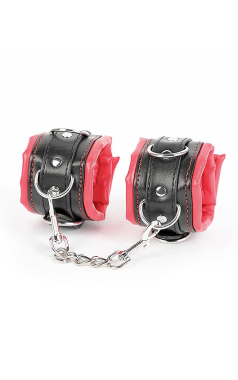 8740 Algema em PU e Pelucia c/Fivelas - Sex Shop em Curitiba