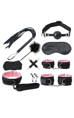 8117 KIT SADO BLACK WOLF - Sex Shop em Curitiba