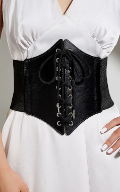 9320 Harness Espartilho em Couro  Plus Size - Sex Shop em Curitiba