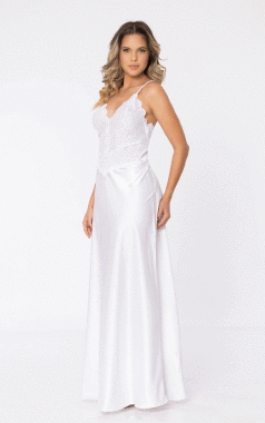 65690 CAMISOLA LONGA CETIM - Sex Shop em Curitiba