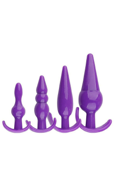 8391 Kit com 4 Plugs anais - Sex Shop em Curitiba